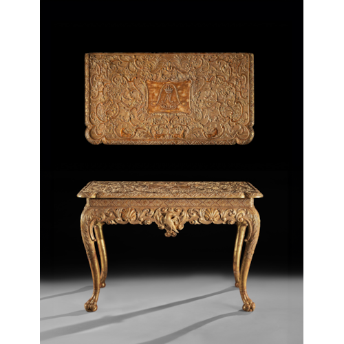 An Important George I Period Gilt Gesso Side Table